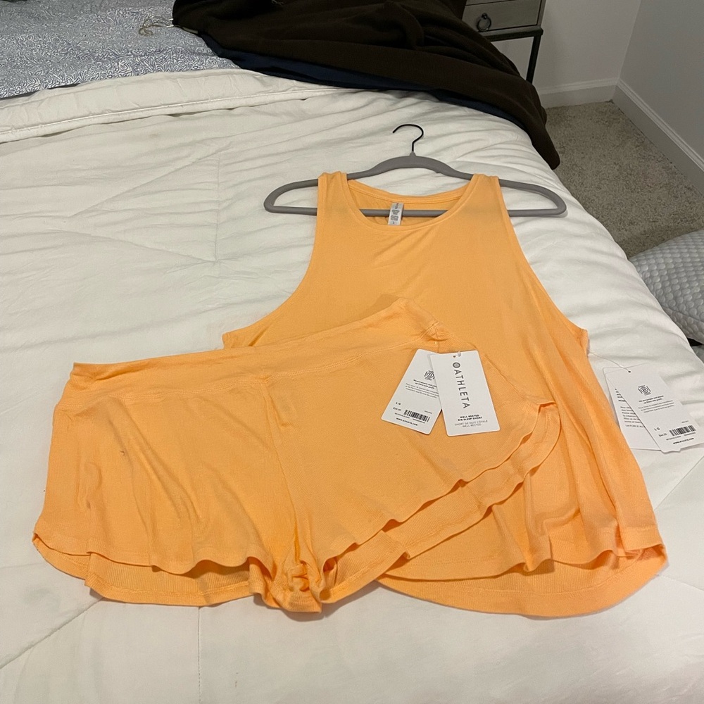 Matching Orange Athleta Sleepwear
